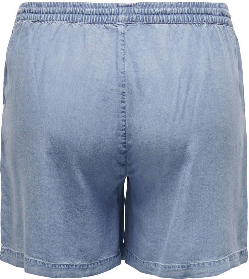 ONLY CARMAKOMA high waist casual short lichtblauw - Foto 2
