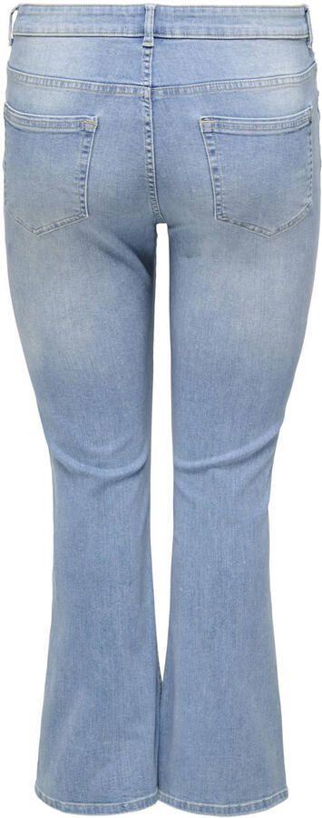 Only Carmakoma Wijd uitlopende Denim Jeans in Lichtblauw Blue Dames - Foto 3