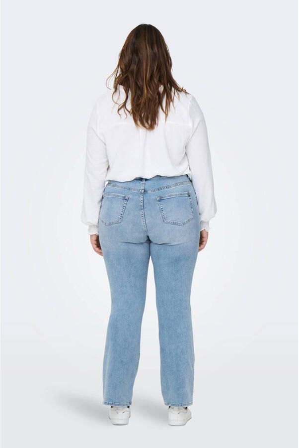 Only Carmakoma Wijd uitlopende Denim Jeans in Lichtblauw Blue Dames - Foto 4