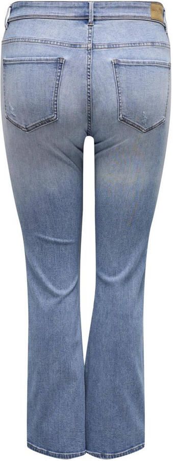 ONLY CARMAKOMA high waist flared jeans medium blue denim - Foto 2