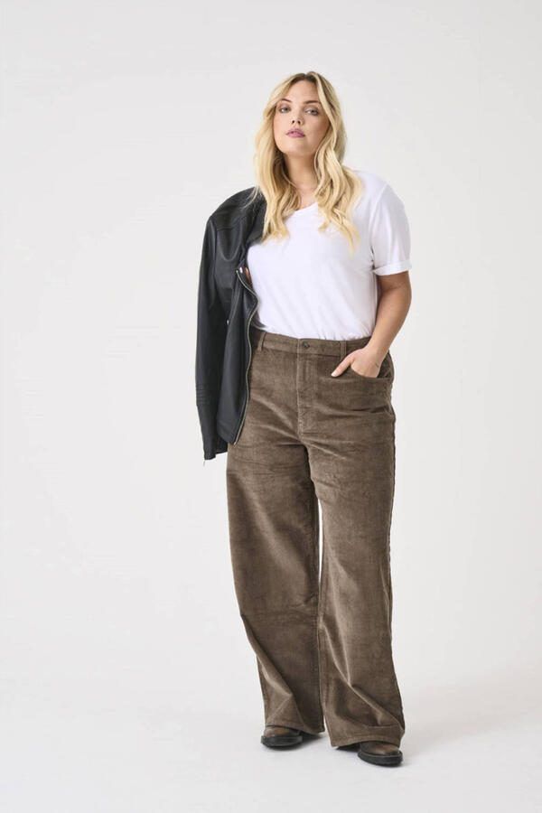 ONLY CARMAKOMA Cordbroek CARHOPE GLOBAL EX HW WIDE CORD PNT NOOS - Foto 2