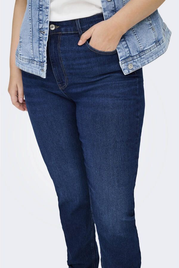 ONLY CARMAKOMA high waist skinny jeans dark blue denim