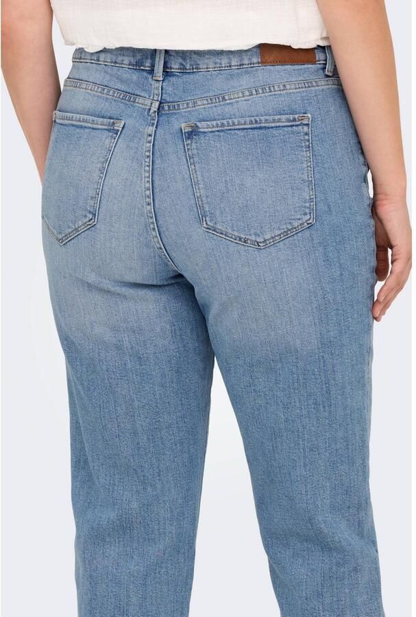 ONLY CARMAKOMA High-waist jeans CAREMILY STRETCH HW STR ANK DNM CRO1 NOOS