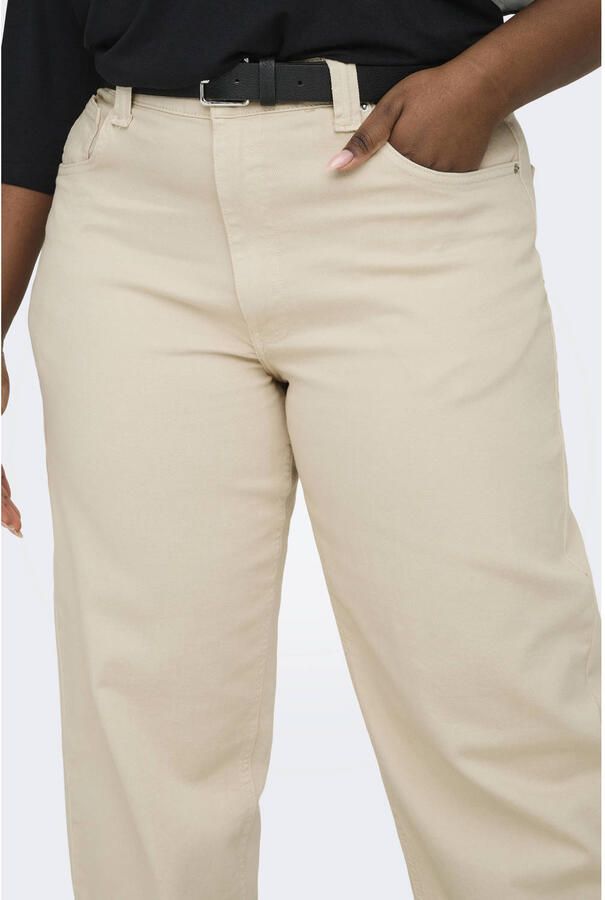 ONLY CARMAKOMA high waist straight leg jeans ecru - Foto 3