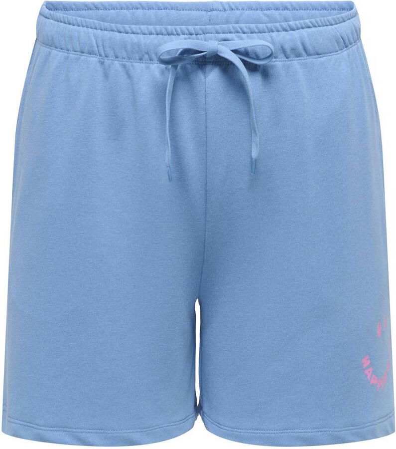 ONLY CARMAKOMA high waist sweatshort blauw