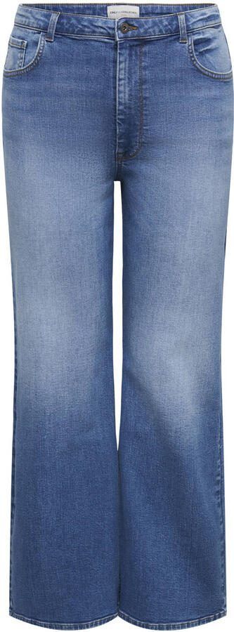 ONLY CARMAKOMA high waist wide leg jeans light blue denim