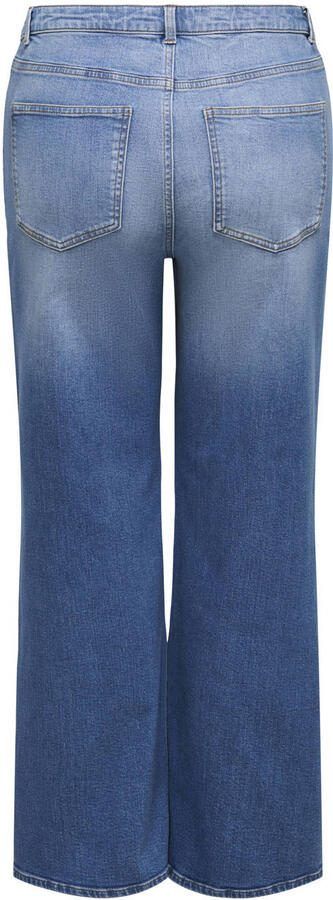 ONLY CARMAKOMA high waist wide leg jeans light blue denim - Foto 2