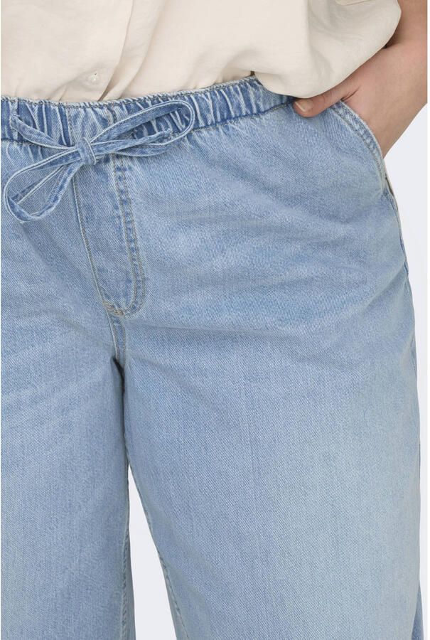 ONLY CARMAKOMA high waist wide leg jeans light blue denim - Foto 2