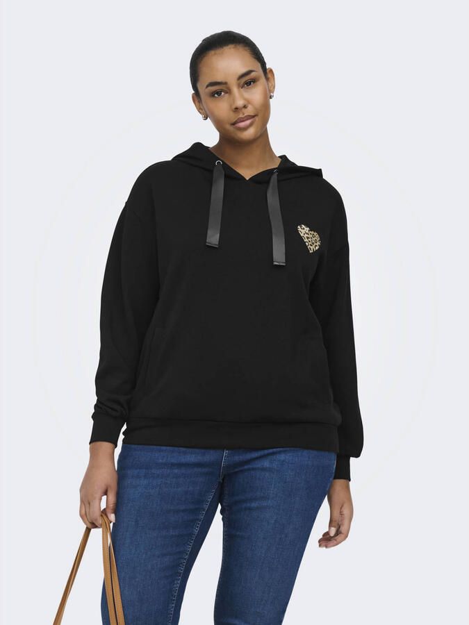 ONLY CARMAKOMA hoodie zwart