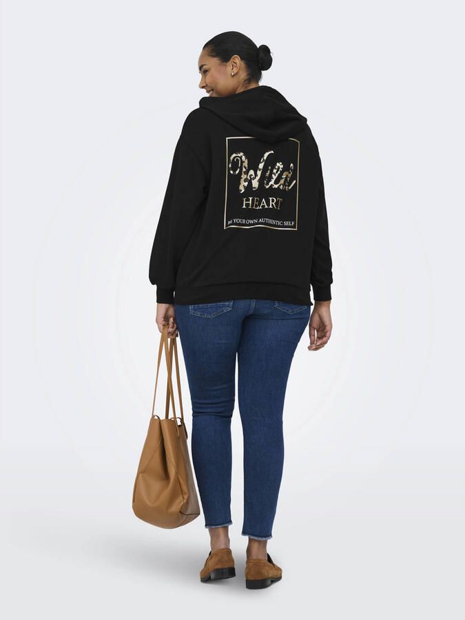 ONLY CARMAKOMA hoodie zwart - Foto 2
