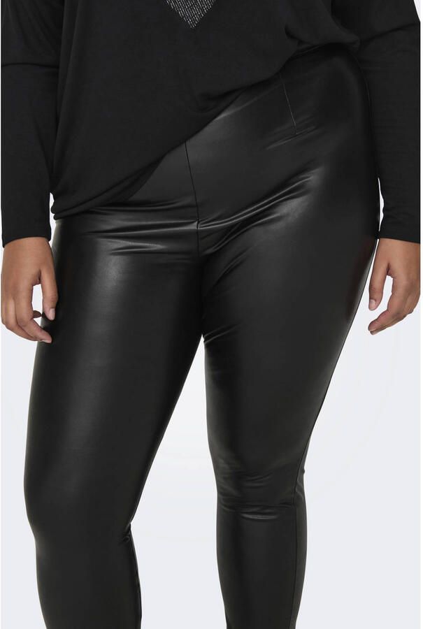 ONLY CARMAKOMA Imitatieleren broek CARJESSIE FAUX LEATHER LEGGING OTW NOOS
