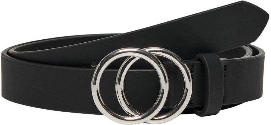 ONLY CARMAKOMA imitatieleren riem Plus Size zwart zilver
