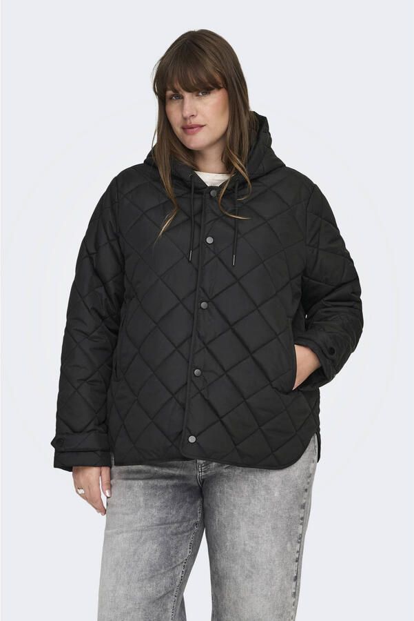 ONLY CARMAKOMA jack quilted zwart