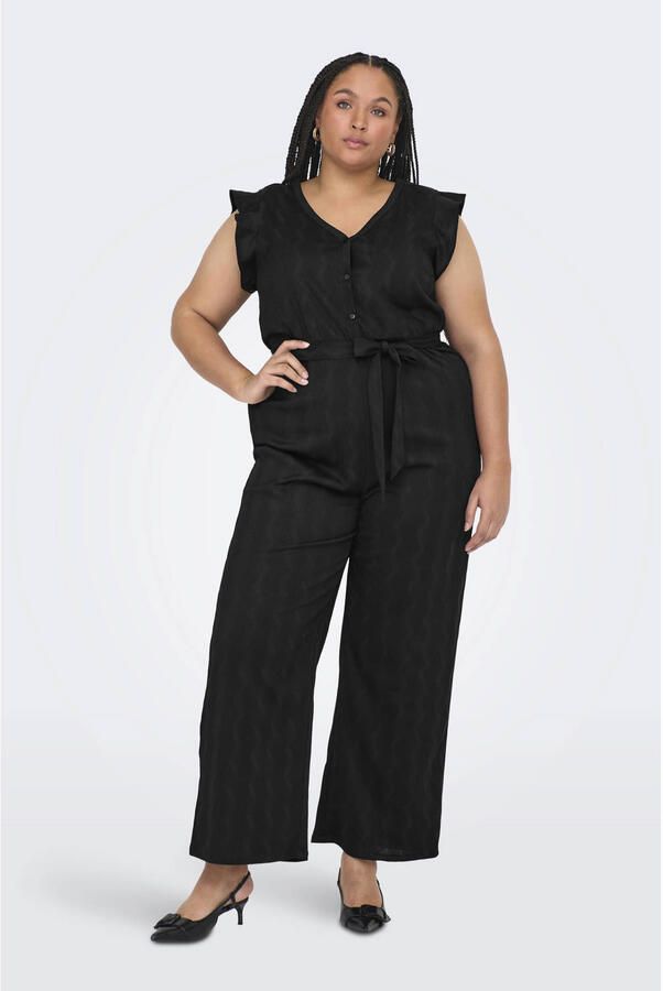 ONLY CARMAKOMA jumpsuit zwart - Foto 2