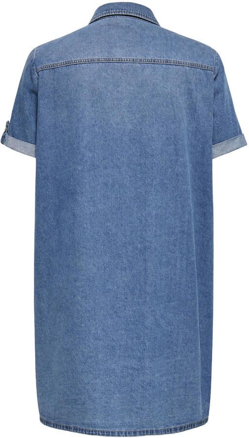 ONLY CARMAKOMA jurk gebreid medium blue denim - Foto 3