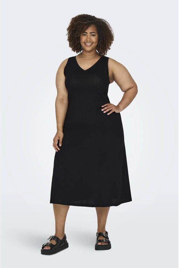 ONLY CARMAKOMA Shirtjurk CARMAY LIFE S L CALF V-NECK DRESS JRS - Foto 2