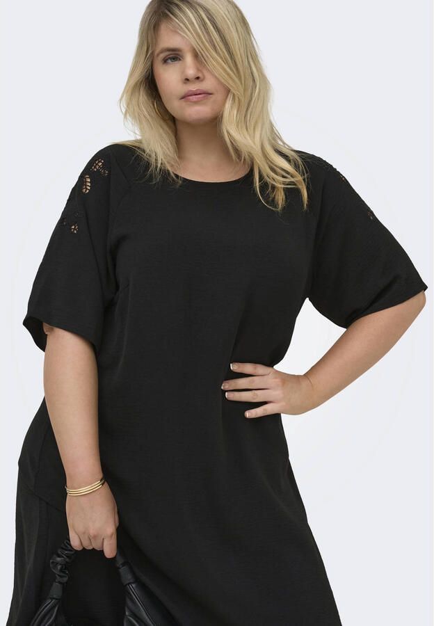 ONLY CARMAKOMA korte jurk zwart