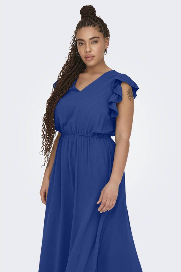 ONLY CARMAKOMA maxi jurk blauw