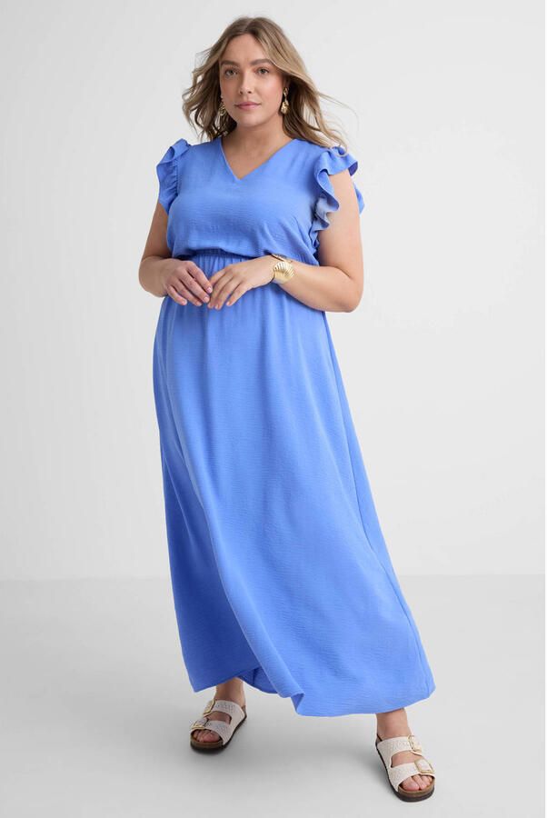 ONLY CARMAKOMA maxi jurk blauw