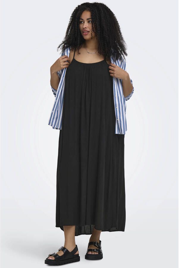 ONLY CARMAKOMA maxi jurk Plus Size zwart - Foto 3