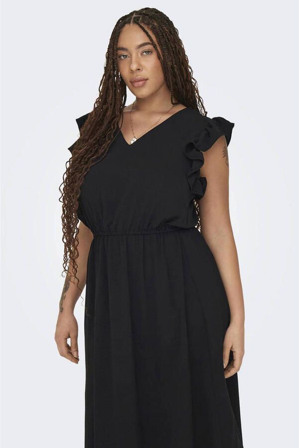 ONLY CARMAKOMA maxi jurk zwart