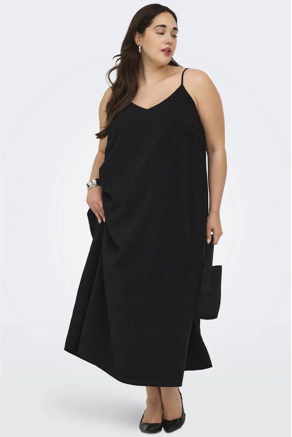 ONLY CARMAKOMA maxi jurk zwart