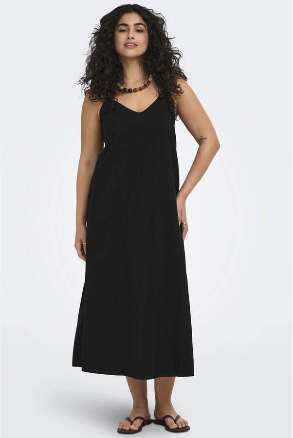 ONLY CARMAKOMA maxi jurk zwart - Foto 2