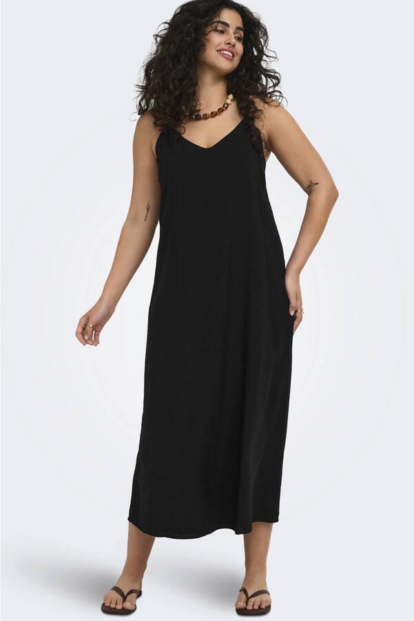 ONLY CARMAKOMA maxi jurk zwart - Foto 3