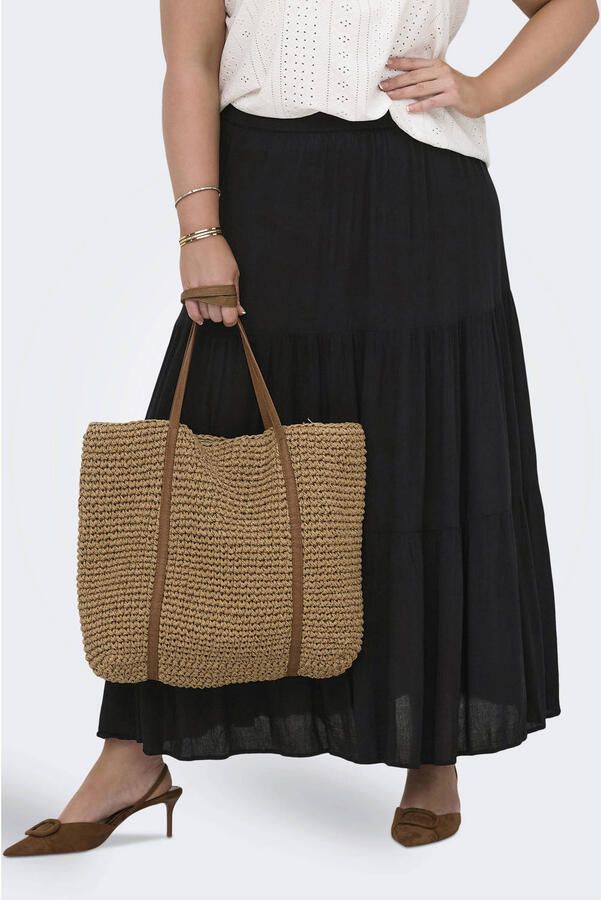 ONLY CARMAKOMA maxi rok zwart