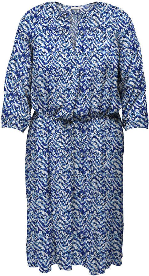 ONLY CARMAKOMA midi jurk blauw
