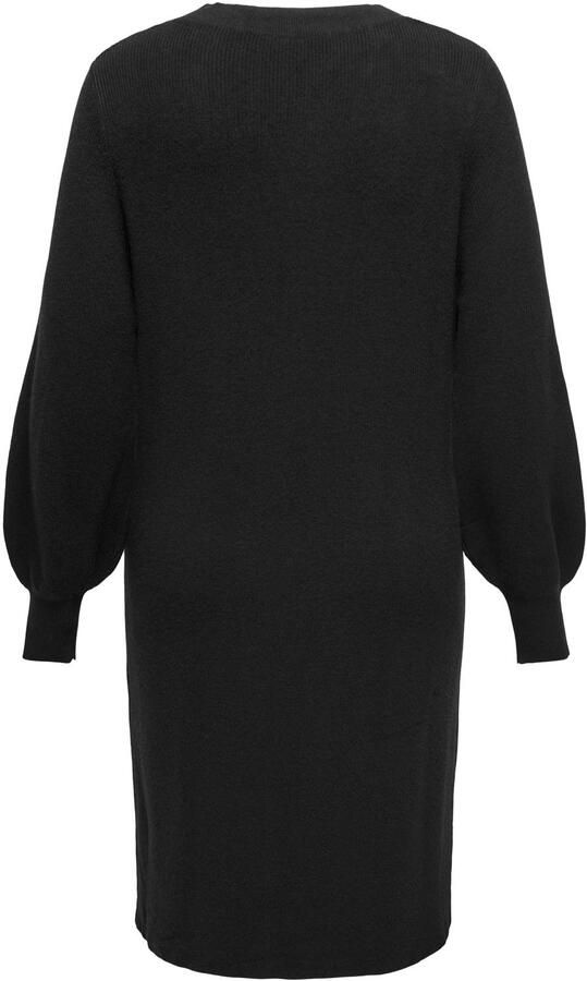 ONLY CARMAKOMA Gebreide jurk CARKATIA LS V-NECK DRESS KNT NOOS