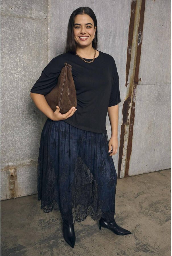 ONLY CARMAKOMA midi jurk Plus Size zwart - Foto 2