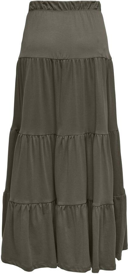 ONLY CARMAKOMA midi rok donkergroen