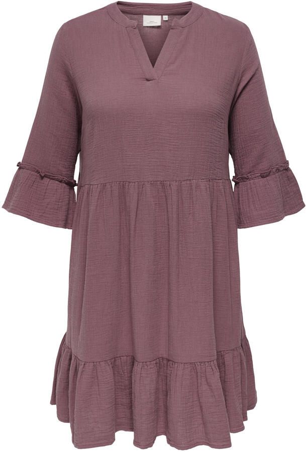 ONLY CARMAKOMA mini jurk oudroze