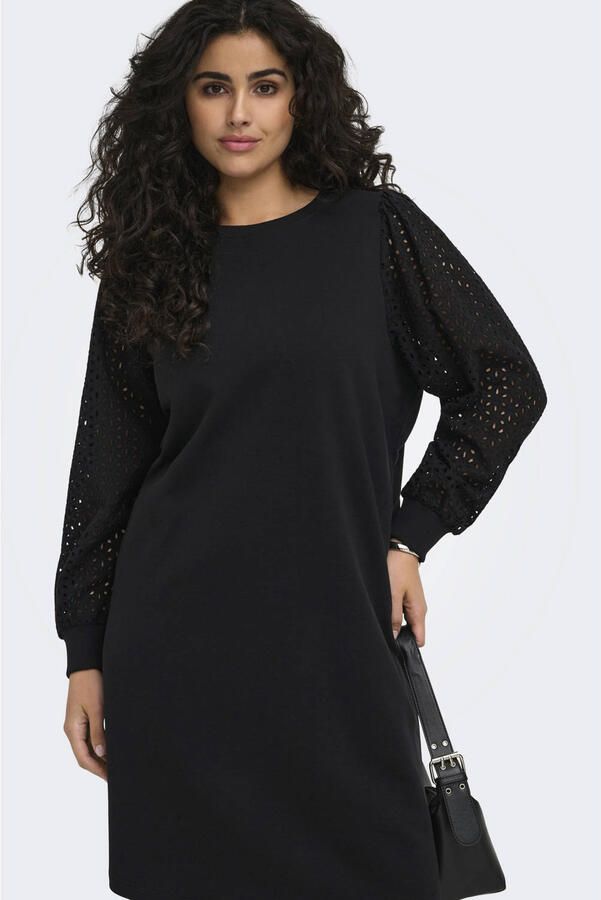 ONLY CARMAKOMA mini jurk Plus Size zwart