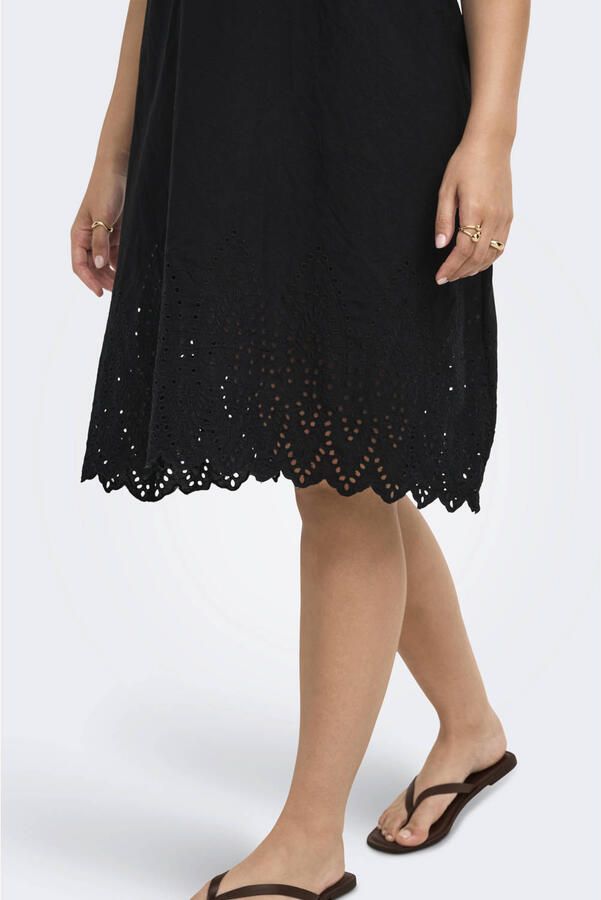 ONLY CARMAKOMA mini jurk zwart - Foto 3