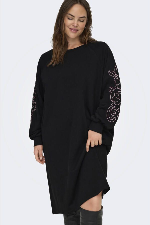 ONLY CARMAKOMA mini jurk zwart