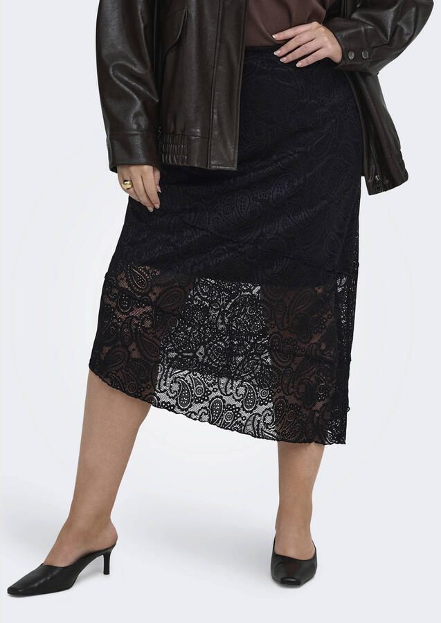 ONLY CARMAKOMA mini rok zwart - Foto 2