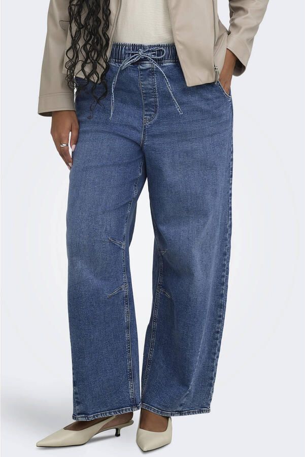 ONLY CARMAKOMA Mw Pull-Up Barrel Dnm Pim007 Plus Size jeans mediumblauw