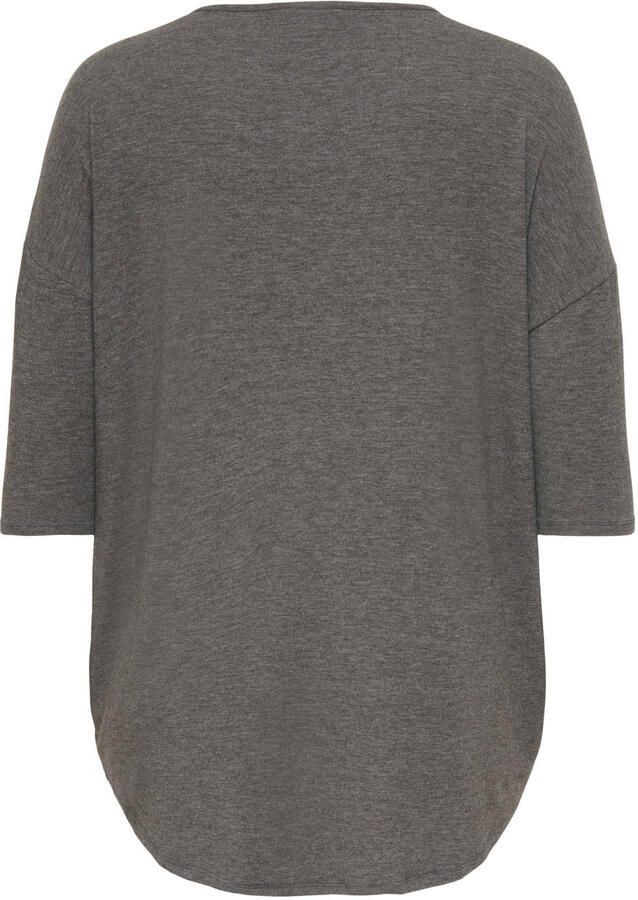 ONLY CARMAKOMA oversized top Plus Size antraciet - Foto 3