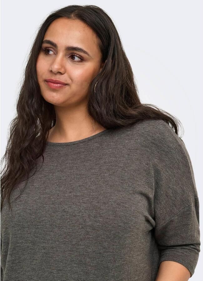 ONLY CARMAKOMA oversized top Plus Size antraciet - Foto 2