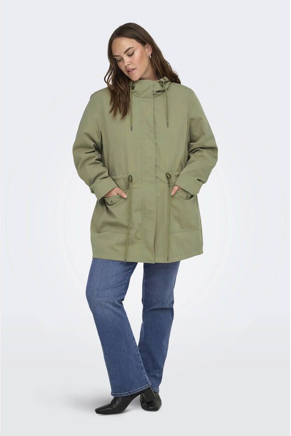 ONLY CARMAKOMA parka groen - Foto 2