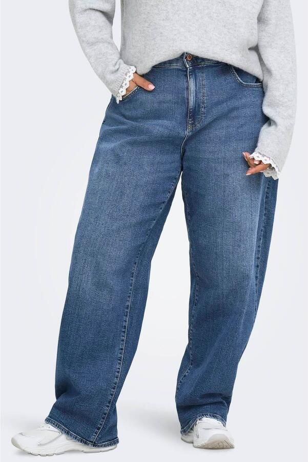 ONLY CARMAKOMA Plus Size barrel jeans medium blue denim