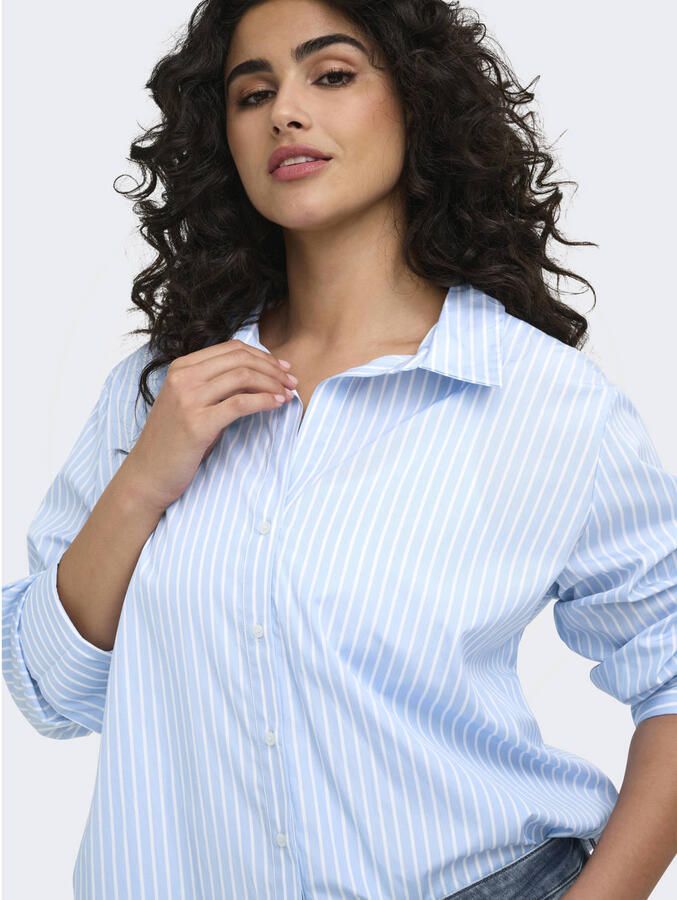 ONLY CARMAKOMA Plus Size blouse lichtblauw - Foto 2