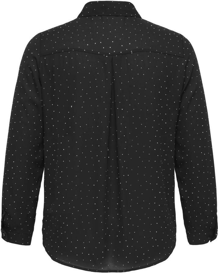ONLY CARMAKOMA Plus Size blouse met glitters zwart - Foto 2