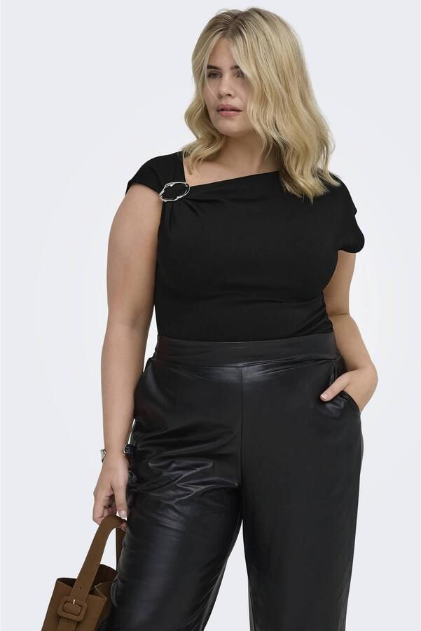 ONLY CARMAKOMA Plus Size blouse zwart