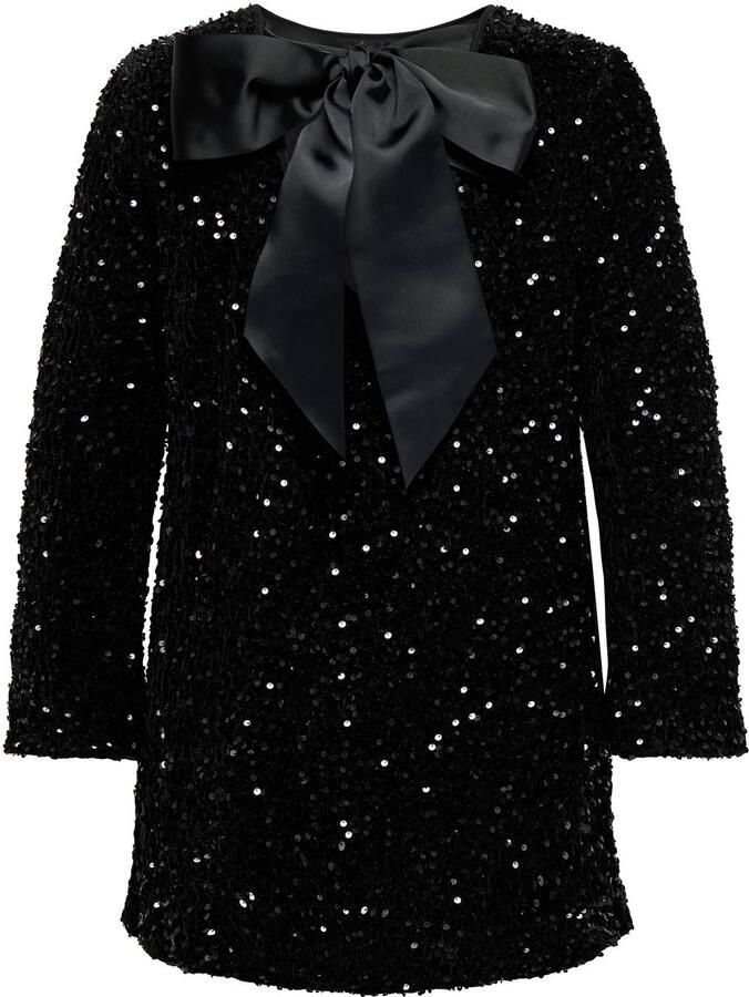 ONLY CARMAKOMA Plus Size glitterjurk zwart