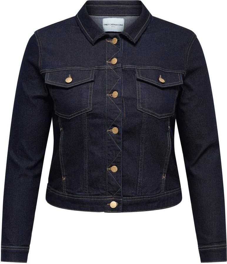 ONLY CARMAKOMA Plus Size spijkerjas dark blue denim