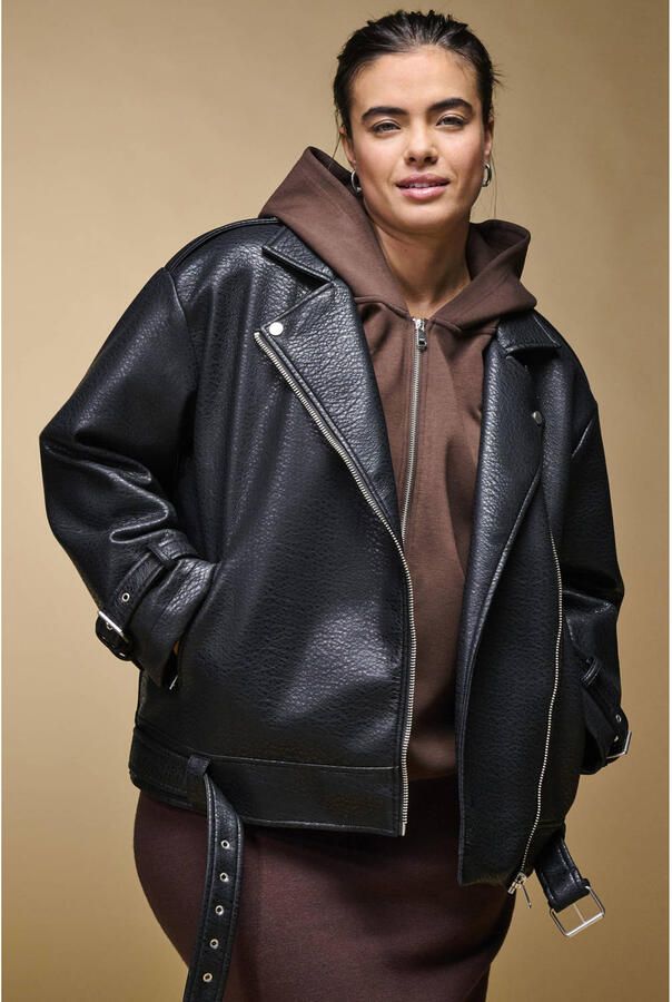 ONLY CARMAKOMA Plus Size spijkerjas zwart