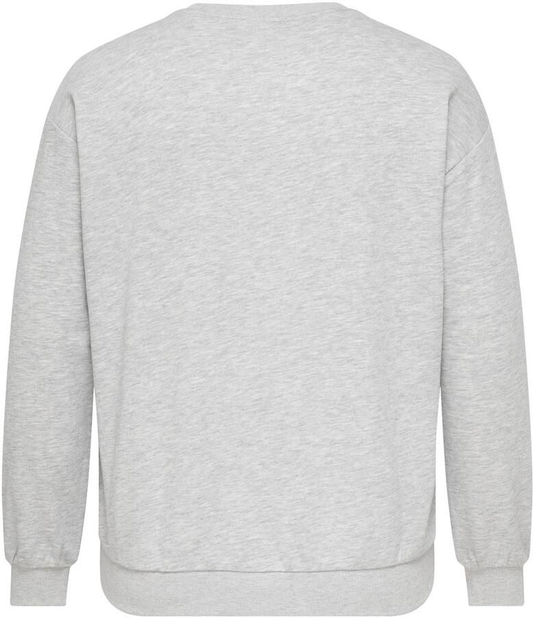 ONLY CARMAKOMA Plus Size sweater met print grijs - Foto 2